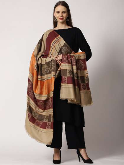 SWI Stylish Women Woven Design Shawl