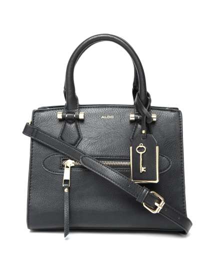 Aldo Bags Bag Online At Best Price Myntra Aldo Black Solid Handheld Bag With Sling Strap