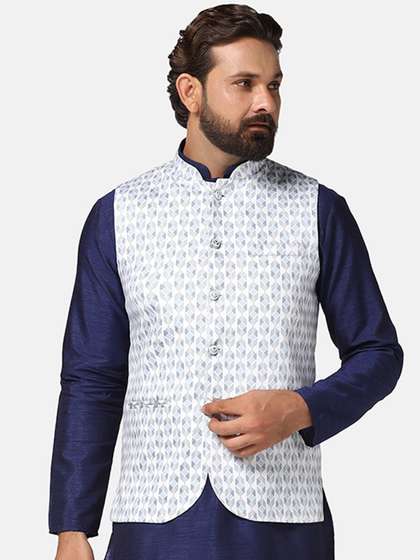 TAHVO Printed Nehru Jacket