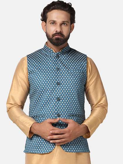 TAHVO Printed Nehru Jacket