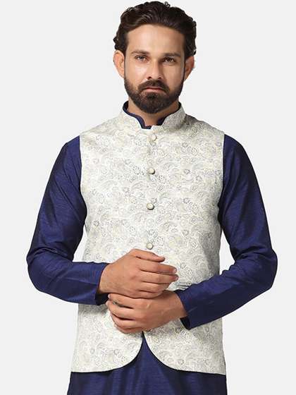 TAHVO Printed Nehru Jacket