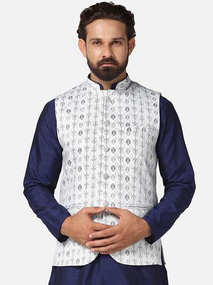 TAHVO Printed Nehru Jacket