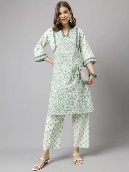 FIORRA Printed Pure Cotton Kurta Set