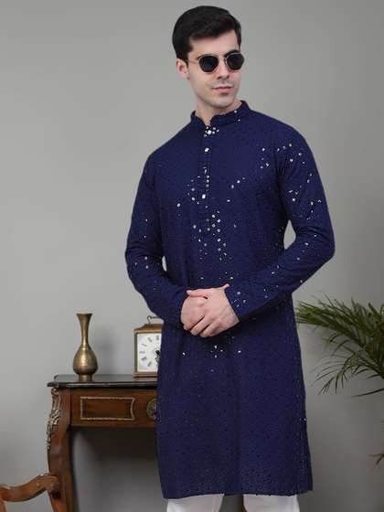Jompers Cotton Chikankari Kurta