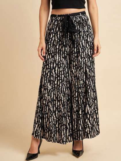 Azira Printed Flared Palazzos