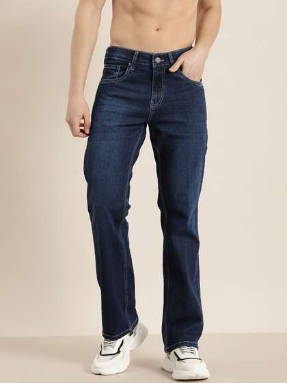 HERE&NOW Men
                        Smart Bootcut Light Fade Stretchable Jeans