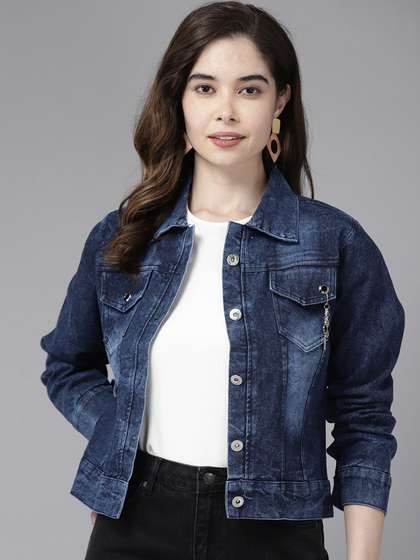 BAESD Spread Collar
                        Washed Cotton Denim Jacket