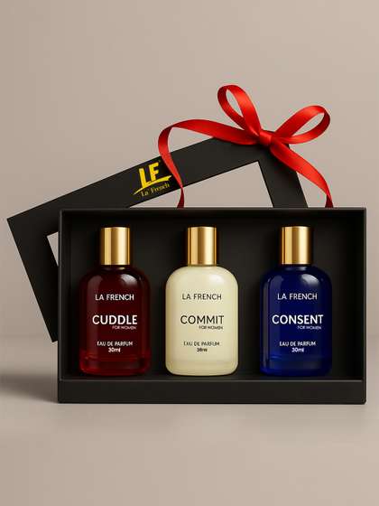 La French Women
                        Perfume Gift Set - Cuddle, Commit, Consent -
                        30ml each