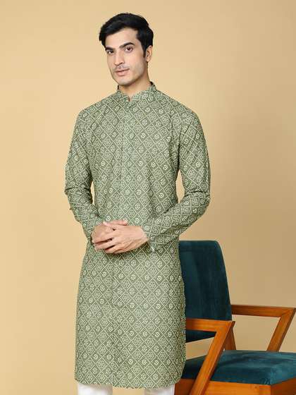 TABARD Printed Cotton Straight Kurta