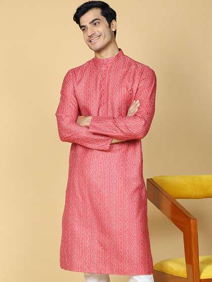 TABARD Bandhani Cotton Straight Kurta