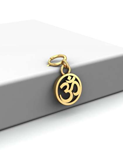 KUBERBOX 18K Gold
                        OM-Charm Pendant - 0.41 gm