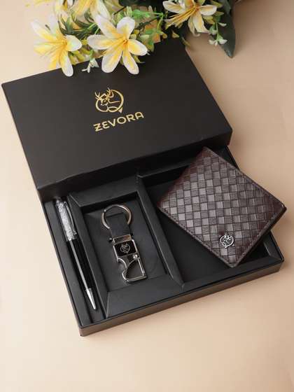 ZEVORA Men Leather
                      Accessory Gift Set