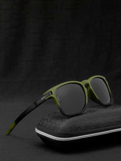 OKNO Unisex Wayfarer Sunglasses with Polarised Lens OKCEnfieldGreenSC1EL1144