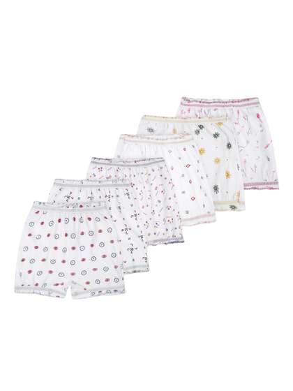BAESD Infants Pack Of 6
                    Printed Pure Cotton Boy Short Briefs