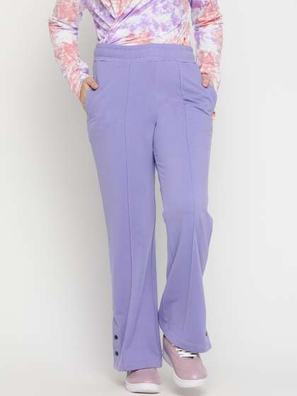 Lil Tomatoes Girls
                      Cotton Mid-Rise Flared-Fit Track Pants