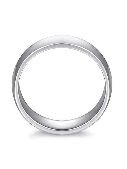 EL REGALO High Polished
                    Stainless Steel Band Ring