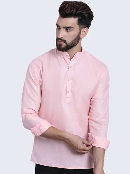ROYAL KURTA Band Collar Straight Kurta