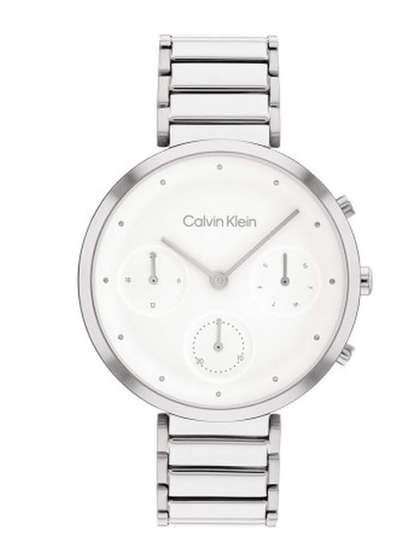 Calvin Klein Women
                        Printed Dial & Stainless Steel Straps
                        Analogue Watch 25200282
