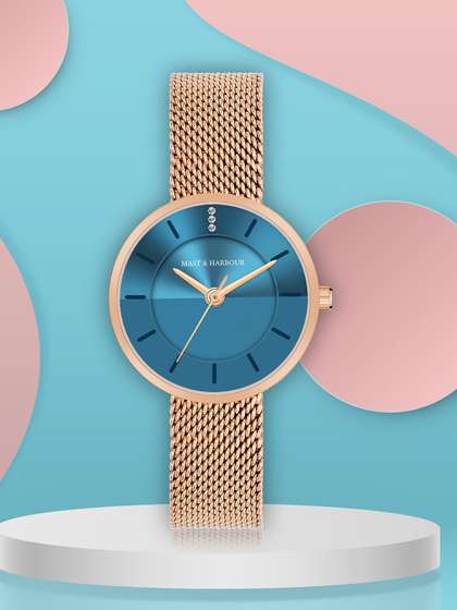 Mast & Harbour
                          Women Brass Dial & Stainless Steel Straps
                          Analogue Watch MH-5702