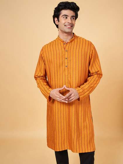 indus route by Pantaloons Embroidered Straight Kurta