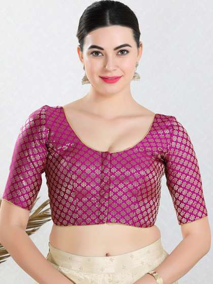 SALWAR STUDIO Woven Design Saree Blouse
