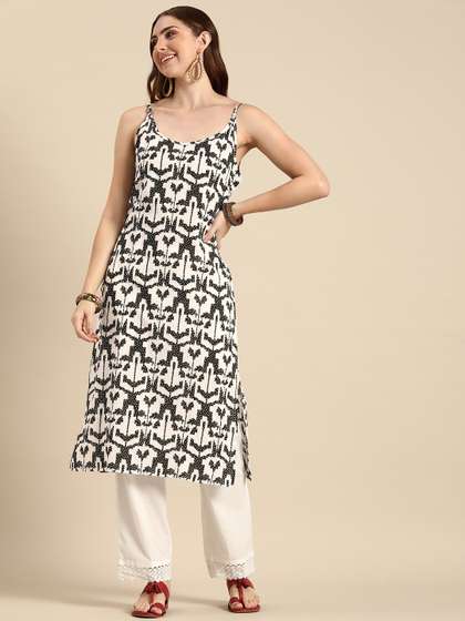 Sangria X fwd Abstract Printed Pure Cotton Kurta