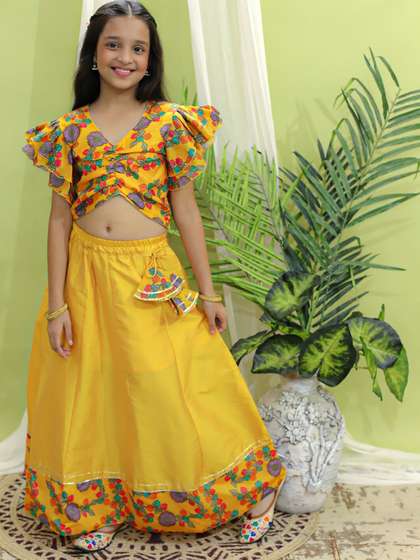 BownBee Girls Ready to
                      Wear Lehenga & Blouse