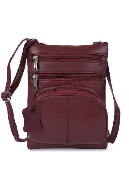 CIMONI Leather Structured Sling Bag