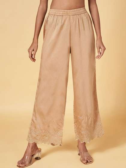 RANGMANCH BY PANTALOONS Straight Fit Palazzos