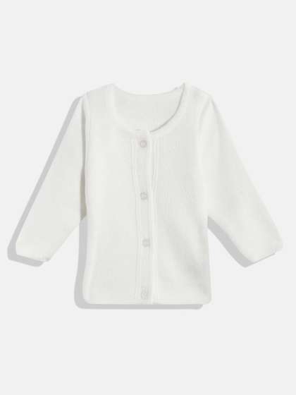 RVK Unisex Kids Scoop
                    Neck Acrylic Cardigan