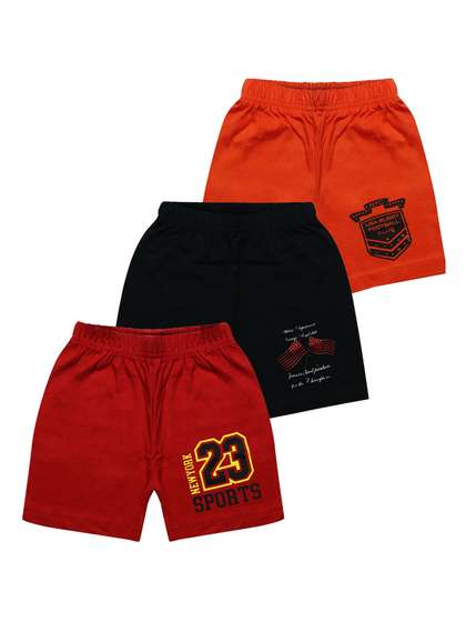 MIST N FOGG Kids Pack Of
                    3 Printed Cotton Shorts