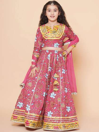 Bitiya by Bhama Girls
                      Floral Printed Ready to Wear Lehenga & Blouse
                      With Dupatta