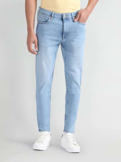 Flying Machine Men
                        Clean Look High-Rise Heavy Fade Stretchable
                        Tapered Fit Jeans