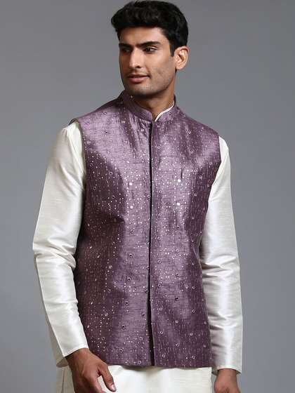 VASTRAMAY Embellished Nehru Jackets