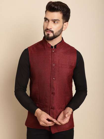 even Self Design Nehru Jacket