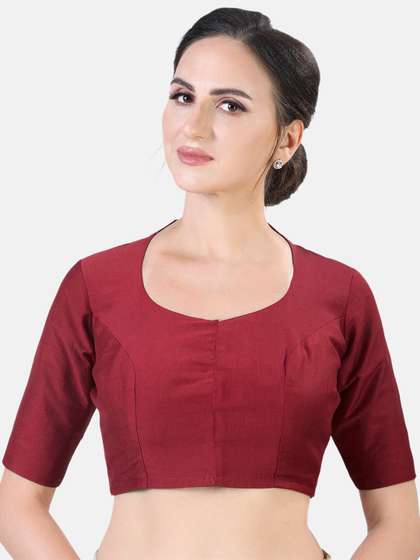 Studio Shringaar Round Neck Saree Blouse