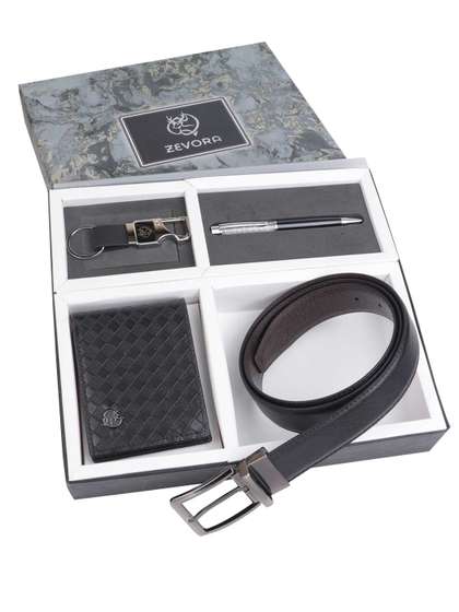 ZEVORA Men Leather
                    Accessory Gift Set