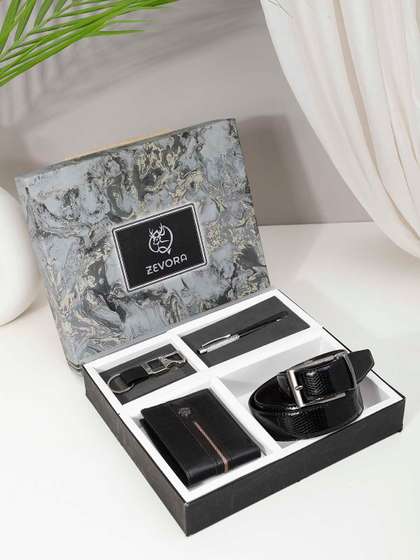 ZEVORA Men Leather
                    Accessory Gift Set