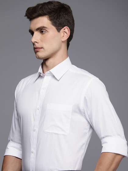 Raymond Pure Cotton Textured Slim Fit Formal Shirt