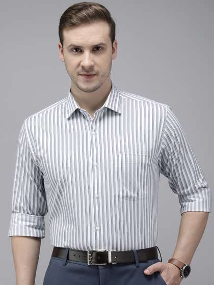 Park Avenue Pure
                      Cotton Slim Fit Striped Formal Shirt