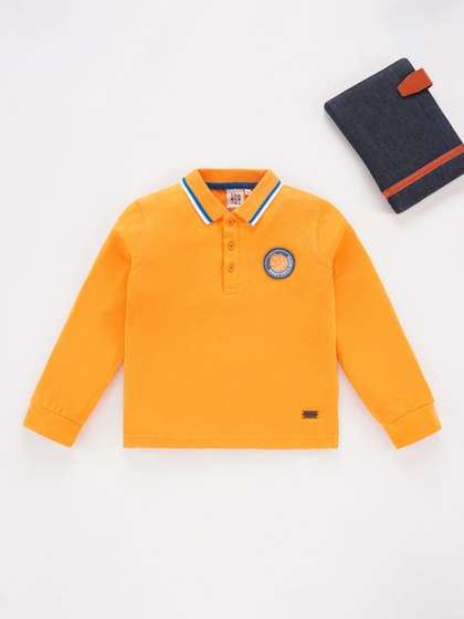 Ed-a-Mamma Boys Polo Collar Cotton T-shirt