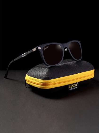 RESIST EYEWEAR UNISEX
                    Black UV Protected Wayfarer Sunglasses