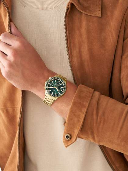 Fossil Men Bannon
                      Printed Dial & Style Straps His And Her
                      Watches Analogue Watch BQ2754SET