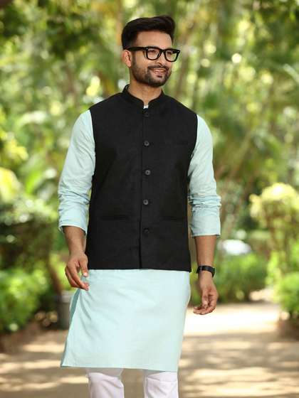 Authentics Woven
                        Design Nehru Jacket