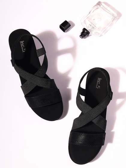 Inc 5 Textured Open
                        Toe Wedge Heels