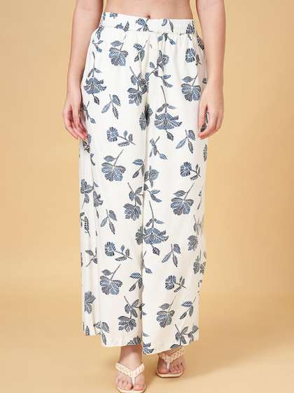 RANGMANCH BY PANTALOONS Floral Printed Palazzos