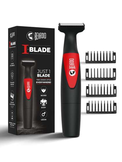 BEARDO Men One-Blade
                      Body Trimmer - Black & Red
