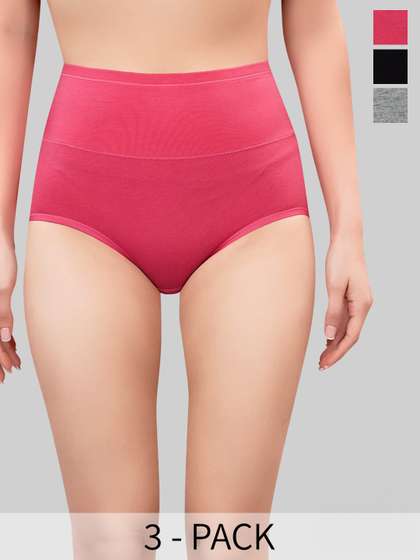 PLUMBURY Pack Of 3
                        High Waist Tummy Shaper