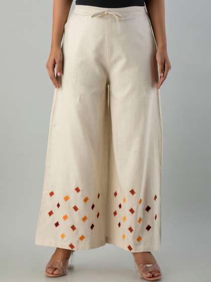 MAUKA Women Hem Design Palazzos