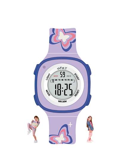 Spiky Kids Water
                    Resistance Digital Multi Function Automatic Watch
                    SPKEVA15_C4_PUR